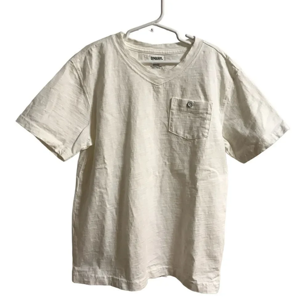 BOYS SIZE 10 WHITE GYMBOREE SHIRT!